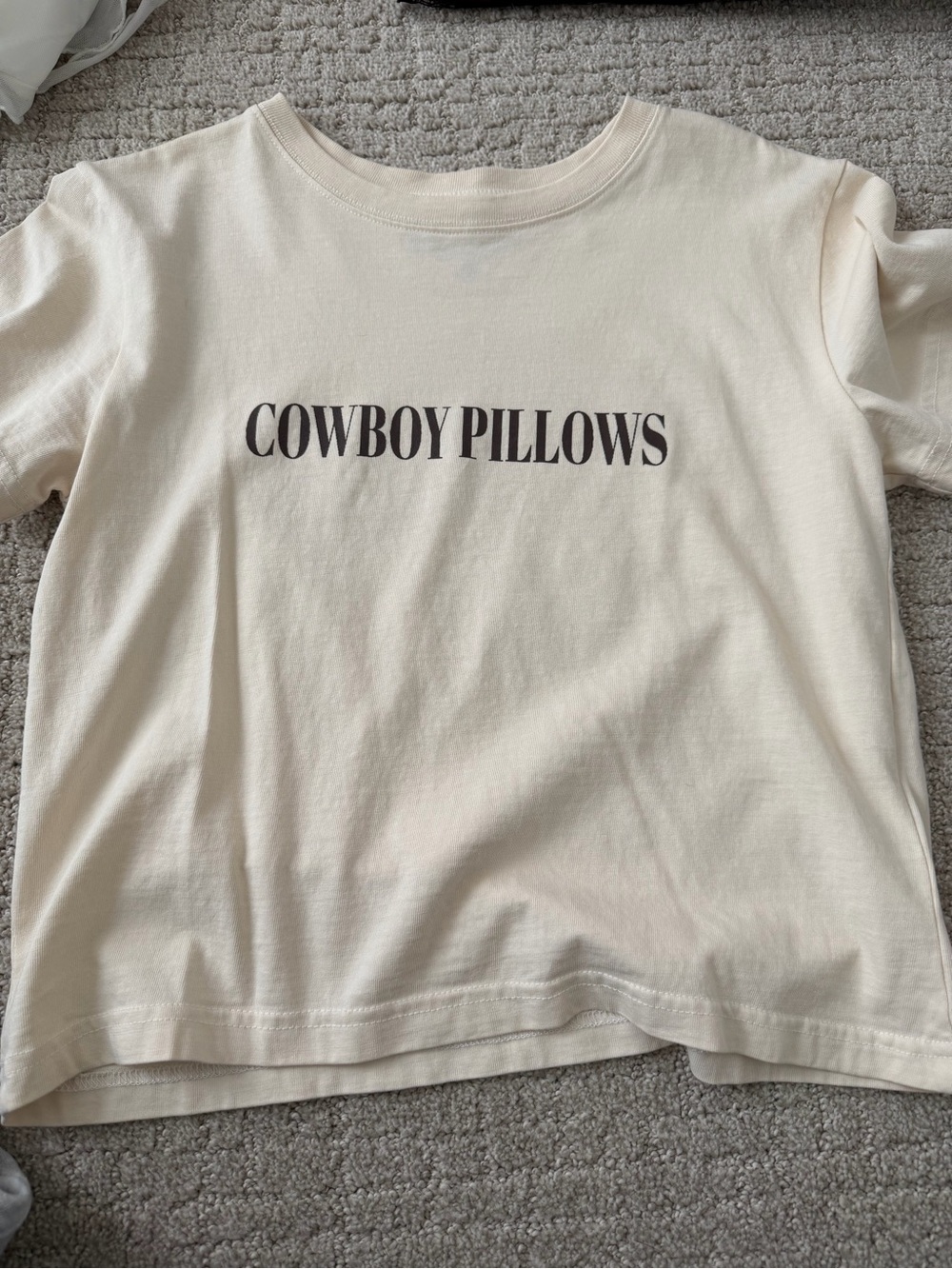 Cowboy Pillows Cream T-Shirt